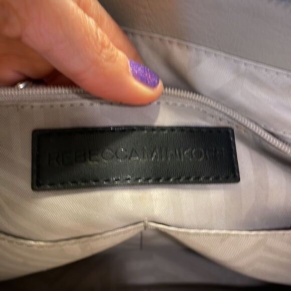 Rebecca Minkoff gray leather studded purse - Picture 9 of 16